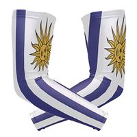Anyangquji Uruguayan Flag Arm Sleeve Protectiv for Man Elbow Brace for Arthritis (1 Pair)