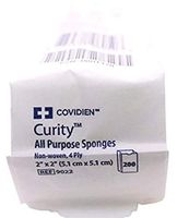 Kendall Versalon Nonwoven All Purpose Sponges 2"X2" 4 Ply Non Sterile Lint Free - Pack of 200