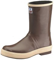 Knee Boots, Size 11, 12" H, Brown, Plain, PR