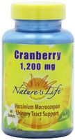 Nature's Life Cranberry Concentrate Tablets, 1200 Mg, 60 Count