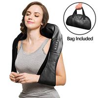 Neck and Shoulder Massager, Shiatsu Neck & Back Massager with Heat, 3D Deep Tissue Kneading Electric Massage Machine for Feet, Legs, Body Muscle Pain Relief, Home, Office & Car Use