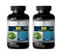 Estrogen Blocker and Testosterone Booster - DIM DIINDOLYLMETHANE - Estrogen Metabolism Blocker - dim Estrogen Supplement - 2 Bottles 180 Capsules