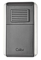 Colibri Astoria Triple Jet Lighter - Gunmetal/Chrome