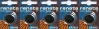 5 X Renata Cr2032 Button Cell / Coin Batteries