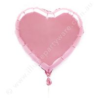 Illume Partyware 18'' Light Pink Foil Heart Balloon, 1 pc, Aluminum Foil for Birthday Party, Kids Parties, Wedding Decoration, Valentines