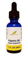 Liquid Vitamin B2 Riboflavin Drops, Alcohol-Free Liquid Extract Support Digestion, Maintain Proper Energy Levels, Boost Collagen Production for Healthy Hair, Nails, Skin, Herb-Science (1 oz)
