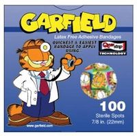 Garfield Careband Sterile Adhesive Character Bandages, 7/8" Spots, 100/bx, 3-Pack (300 Bandages Total)