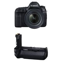 Canon EOS 5D Mark IV Full Frame Digital SLR Camera with EF 24-70mm f/4L IS USM Lens Battery Bundle