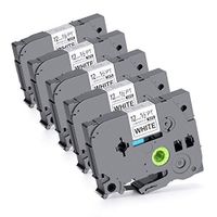 TZ tze Tape 5PK Compatible Brother p-Touch Label Maker Tapes TZ231 TZe231 TZ-231 TZE231 Standard Laminated Tape for Brother P-Touch Label Maker Printer
