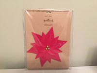 Red Poinsettia Gift Trim, Large
