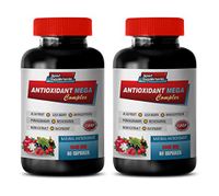 Immune System Supplement - ANTIOXIDANT MEGA Complex - Natural Formula - Acai Berry antioxidant Blend - 2 Bottles 120 Capsules