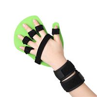 Hand Wrist Finger Flex Spasm Extension Board Splint Orthosis Therapy Stroke Hemiplegia Apoplexy Fingers Separate Plate Left Hand M:13-17cm