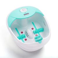 All in one foot spa bath massager safest with heat, HF vibration, O2 bubbles red light FB10GN