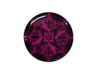 EMF Transformation Emblem Stickers - Home Buttons (1/2 inches)(Pink on Black)