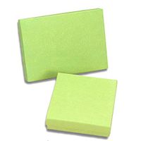 Lime Green Bamboo Striped Bulk Jewelry Boxes | Quantity: 50 | Width: 5 1/2"
