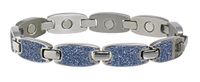 Sabona 28165 Caribbean Ocean Magnetic Bracelet in Silver, 0.1 Ounce