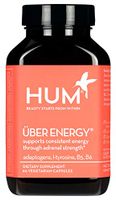 HUM Uber Energy - Adrenal Support Complex with Rhodiola, L-Tyrosine & B Vitamins (60 Vegetarian Capsules)