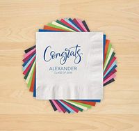 Congrats Grad Letterpress Napkins - Set of 100-4202_HOL