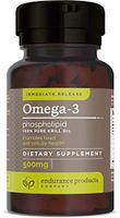 100% Pure Krill Oil - Omega-3s EPA, DHA and Astaxanthin - 1000mg Per Serving, 180 Softgels - Phospholipids - Endurance Products Company