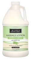 Bon Vital' Therapeutic Touch Massage Lotion Made with Olive Oil to Repair Dry Skin & Soothe Sore Muscles, Best Skin Therapy Lotion, Moisturizes Skin During Massages for Smooth Skin, 1/2 Gallon Bottle