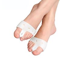 Silfrae Gel Cushions of Foot or Toe - Silicone Pad Rapid Foot or Toe Pain Relief, 2 Pairs (Skin-M, Half Toe Pad)