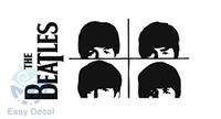 The Beatles Decal Vinyl Sticker|Cars Trucks Vans Walls Laptop|BLACK|5.75 in|CCI375
