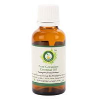 Geranium Essential Oil | Pelargonium Graveolens | Geranium Oil | For Diffuser | For Hair | For Body | 100% Pure Natural | Steam Distilled | Therapeutic Grade | 10ml | 0.338oz By R V Essential
