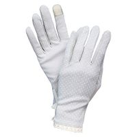 Yjdr Cotton Lace Anti-Skid Driving Gloves Fingerless Gloves UV Protection Driving Gloves Summer Outdoor Gloves for Women and Girls (Color : Gray)