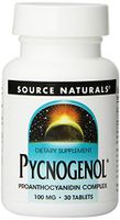 Source Naturals Pycnogenol 100mg, Antioxidant & Anti-Inflammatory Complex - 30 Tablets