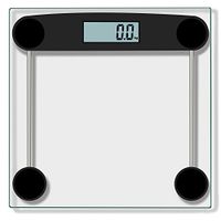 ASERTYL Garden Transparent Weight Scale, Led Digital Body Weight Bathroom Scale, Tempered Glass, 150KG/331Pound