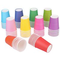 Yesland 200 Packs 7.5 OZ Disposable Party Paper Cups, 10 Colors Paper Drinking Cup for Water, Juice, Coffee or Tea, Perfect for Holiday Wedding Office Outdoor Activities