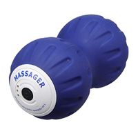 MonkeyClimb Handheld Vibrating Peanut Massage Ball Deep Tissue Trigger Point Therapy Cordless 3 Intensity Levels Ball Vibration Electric Massager