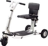 Miracle Mobility Independence Series Electric Folding Mobility Scooter with 48V Lithium Ion Battery and 250 Watt Motor, White