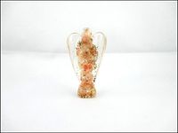 Lovely Jet Sunstone Orgone Angel 2" Crystal Gemstones Copper Metal Mix Rare Healing Positive Energy Free Booklet Crystal Therapy
