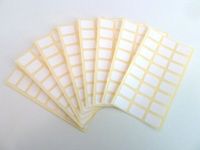 Minilabel Pack Of 192 , 16X10mm Rectangle , White Paper Labels , Permanent Adhesive Stickers Plain Multi Purpose Sticky Labels