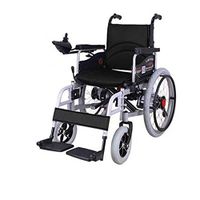 AA100 Four-Wheel Folding Electric Smart Wheelchair for The Elderly Disabled Persons Climb Climbing Without Slipping Function Electric Wheelchair (Manual/Automatic switchable),Black