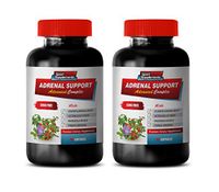 Energy Supplements Without Caffeine - Adrenal Support - GMO Free - Advanced Complex - Premium Dietary Supplement - rhodiola rosea Anxiety - 2 Bottles 120 Capsules