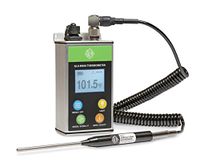 GLA M900 Veterinary Cattle Rectal Thermometer Smaller, Lighter. Fast, Accurate Temps in 8-15 Secs. Big, Back-Lit LCD. Rechargeable. Built for Dairies & Feedlots. (Straight, 4.0 Inch)