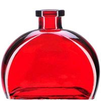Courtney's Candles RED 6 Ounce Figi Glass Vase
