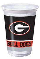 Pack of 96 NCAA Georgia Bulldogs Plastic Drinking Tailgate Party Cups -20 Ounces