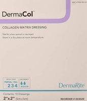 Dermarite Industries Dermacol Collagen Dressing, 2x2, 10 Count