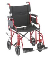 Transport Chair 19" w/removable Arms Blue - Nova 349R
