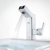 GGGarden 2500W Bathroom Kitchen Instant LED Display Hot Water Tap Electric Water Faucet Tankless Electric Water Heater