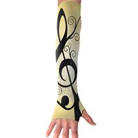 QG ZZX Musical Tree Unisex Compression Arm Sleeves UV Protection Performance Arm Sleeve - for Outdoor Sports Baseball,Basketball,Football (1 Pair)