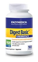Enzymedica, Digest Basic + Probiotics, Supports Digestion and Helps Ease Occasional Gas and Bloating, 750 Million CFU, Vegetarian, Non-GMO, 90 capsules (90 servings)