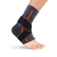 Eiaozai Anti-Tun Knitting Ankles Men and Women Warm Running Basketball Sports Ankles (Orange, S)
