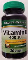 Nature's Measure Vitamin D 400 IU 30 softgels