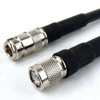 TNC Male to N Female Times Microwave LMR-400 Cable 1ft
