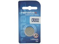 Renata CR2032 Lithium Coin Cell Battery (20 Pack) individual Retail Blister Packed