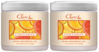 Clear Air Odor Absorber Gel - Air Freshener - Absorbs and Eliminates Odors in Bathrooms, Cars, Boats, RVs and Pet Areas - Made with Natural Essential Oils - 2 Pack (2 x 15 OZ) (Citrus Grove)
